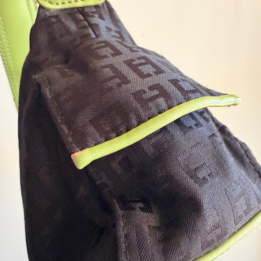 2k Chateau Black Monogram Belt Bag with Olive Strap (Baguette inspo) - Picture 9 of 14